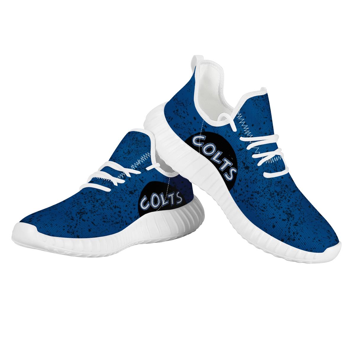 Women's Indianapolis Colts Mesh Knit Sneakers/Shoes 009